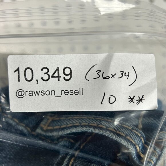 Ariat M5 Blue Jeans 36x34 Men's Work Wear Cowboy Straight Fit READ FLAW Denim - Picture 7 of 7